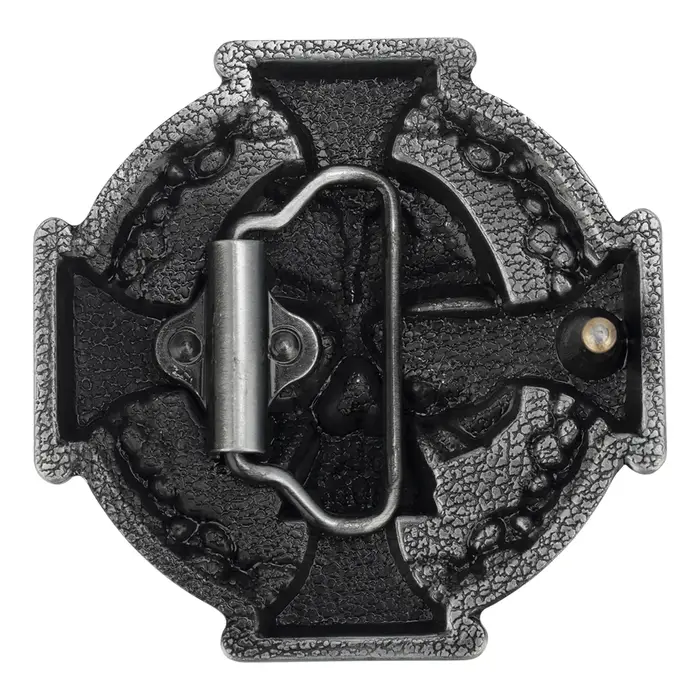 Boucle de ceinture en métal bricolage croix et crâne pour hommes