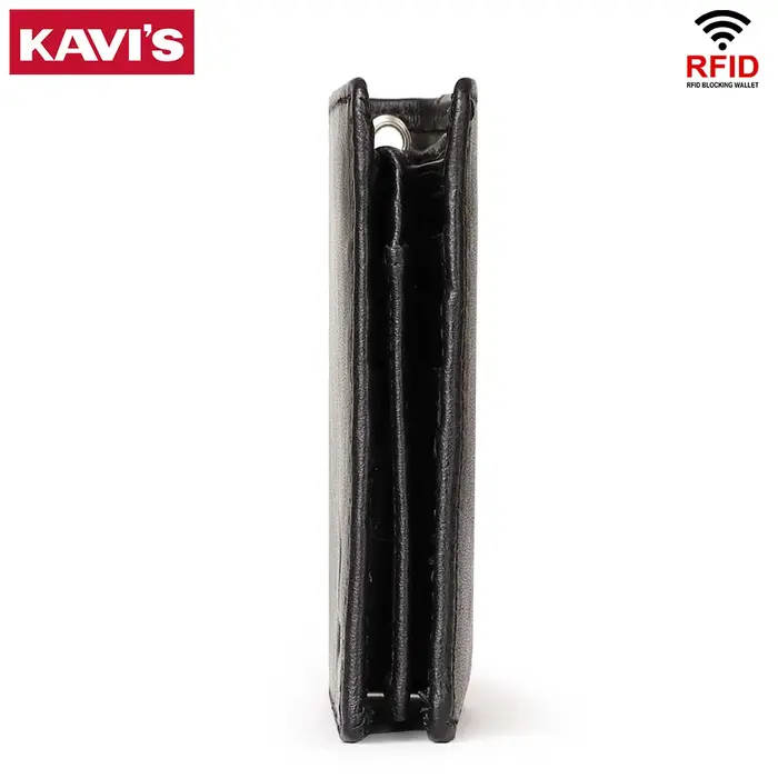 KAVIS Portefeuille en cuir pour homme
