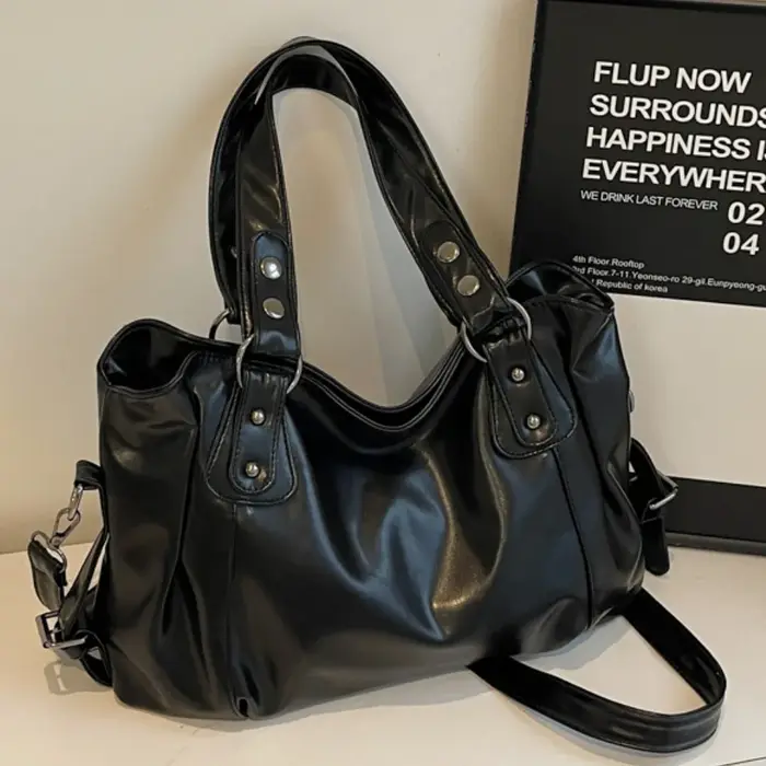 Sac à bandoulière spacieux de marque rétro pour femmes