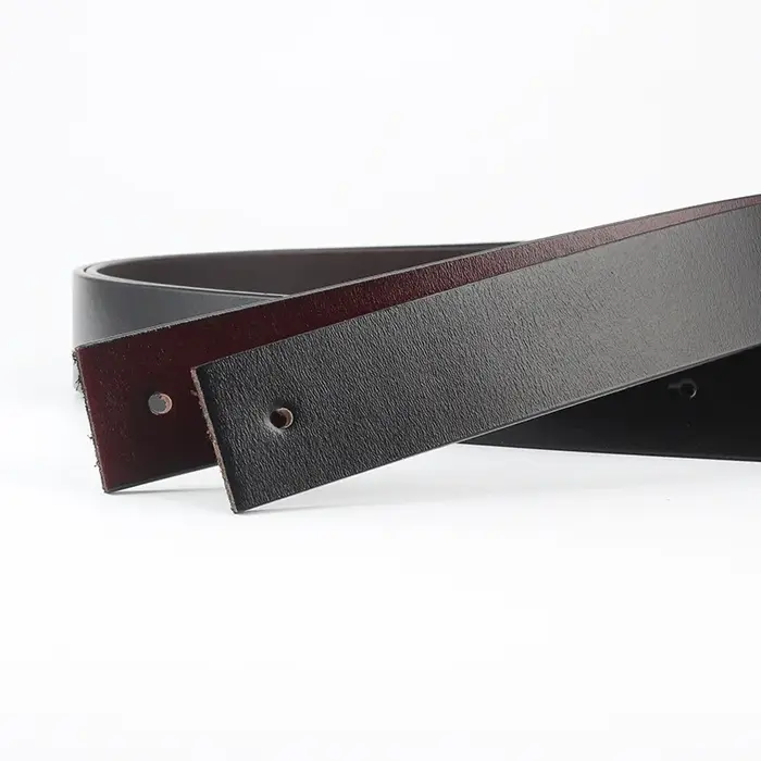 Ceinture en cuir de vache véritable pour homme sans boucle, accessoires de ceinture DIY, ceintures de haute qualité