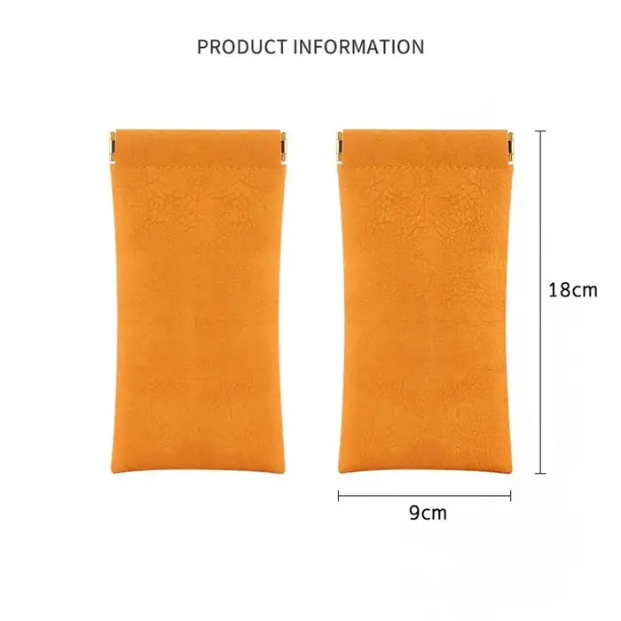 Étui de protection pour lunettes de soleil en cuir imperméable pour femme