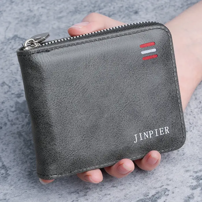 Portefeuille Homme 2026 Nouveau Style Court Tendance Grande Capacité Porte-Cartes en Cuir Souple Design Horizontal
