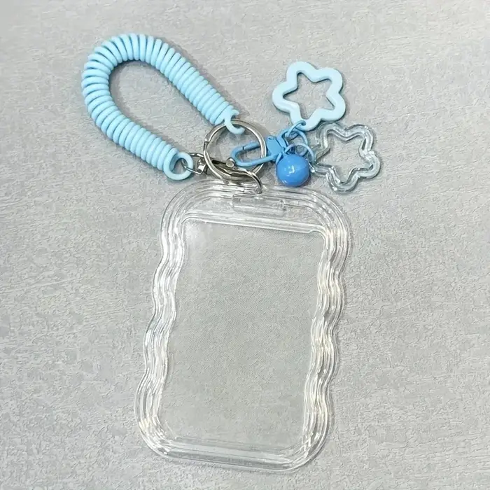 1 ensemble de porte-cartes d'identité rétractables robustes avec porte-clés et dragonne - Porte-cart