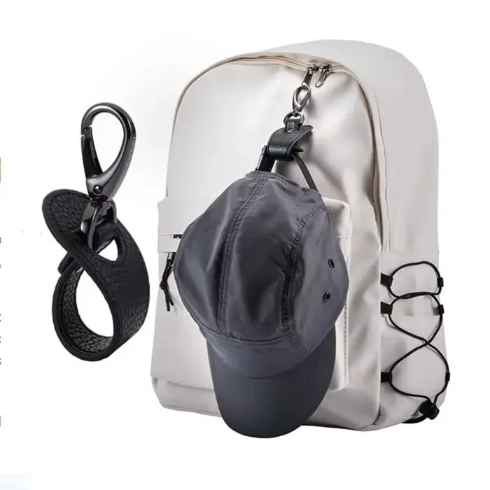 Clip de chapeau de voyage en cuir Simple