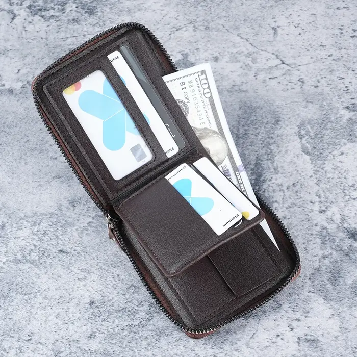 Portefeuille Homme 2026 Nouveau Style Court Tendance Grande Capacité Porte-Cartes en Cuir Souple Design Horizontal