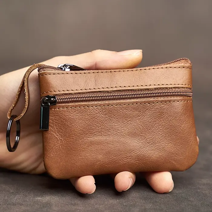 Portefeuille en cuir vintage pour hommes et femmes