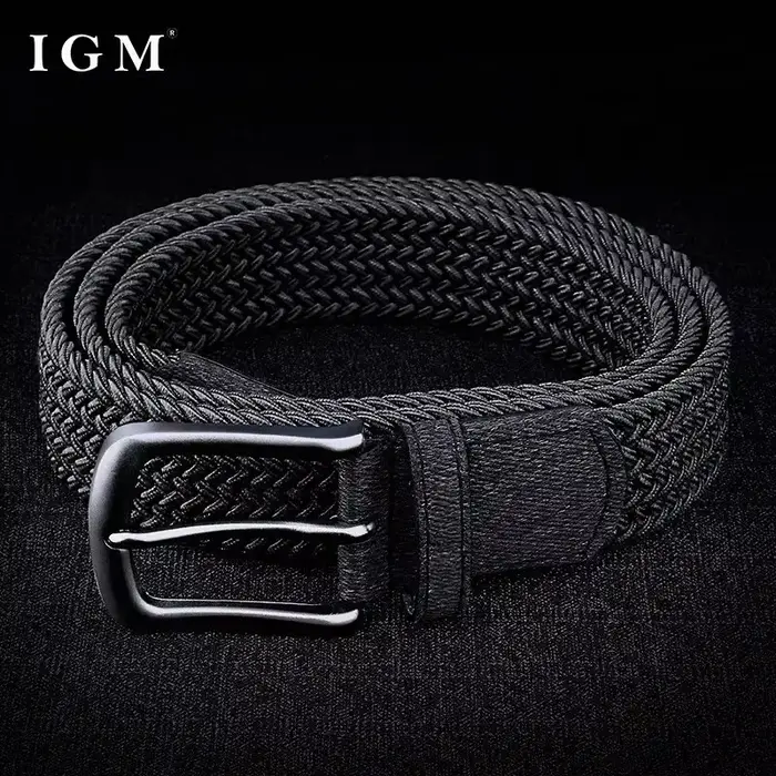 Ceinture tressée élastique pour homme
