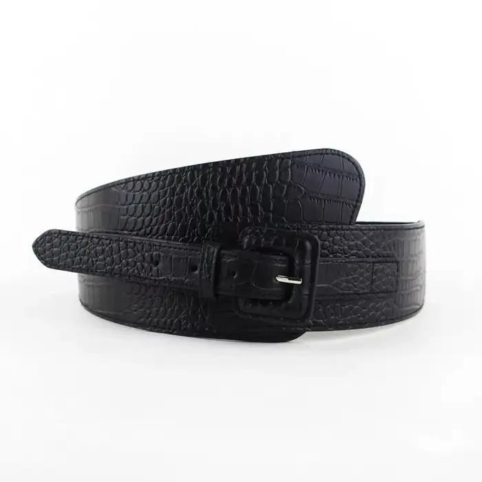 Ceinture élastique extra-large de style européen et américain pour femmes, ceinture de vêtement d'ex