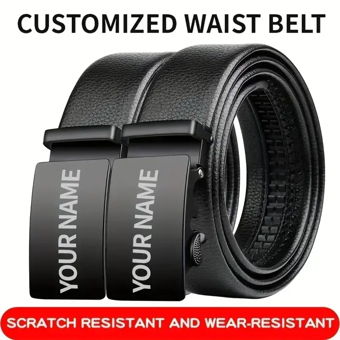 Ceinture décontractée personnalisée avec gravure de nom