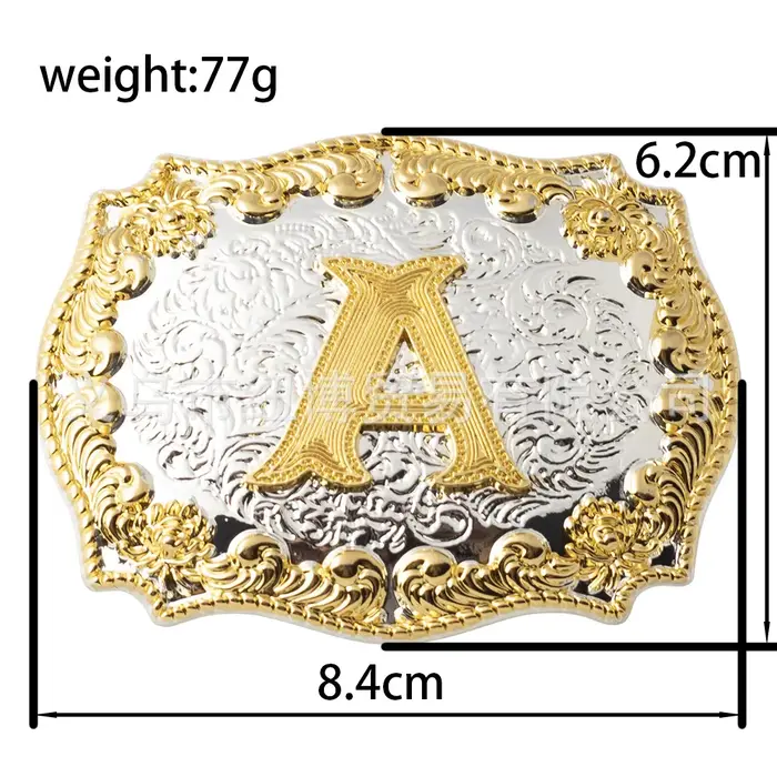 Ceinture avec Lettres Sculptées Dorées