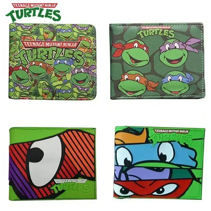 Teenage Mutant Ninja Turtles Anime Portefeuille Kawaii Porte-monnaie Mignon Dessin
