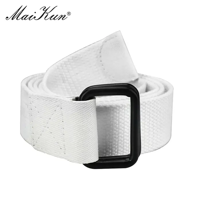 Maikun-Ceinture à double anneau pour hommes, ceinture en toile pour hommes, ceinture décontractée po