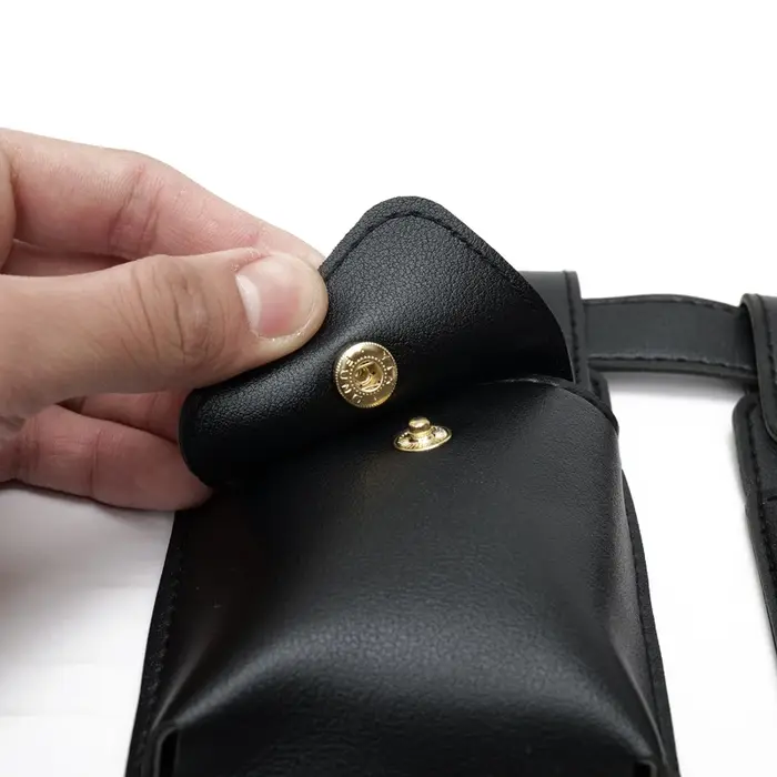 Sac banane en cuir PU souple pour hommes et femmes