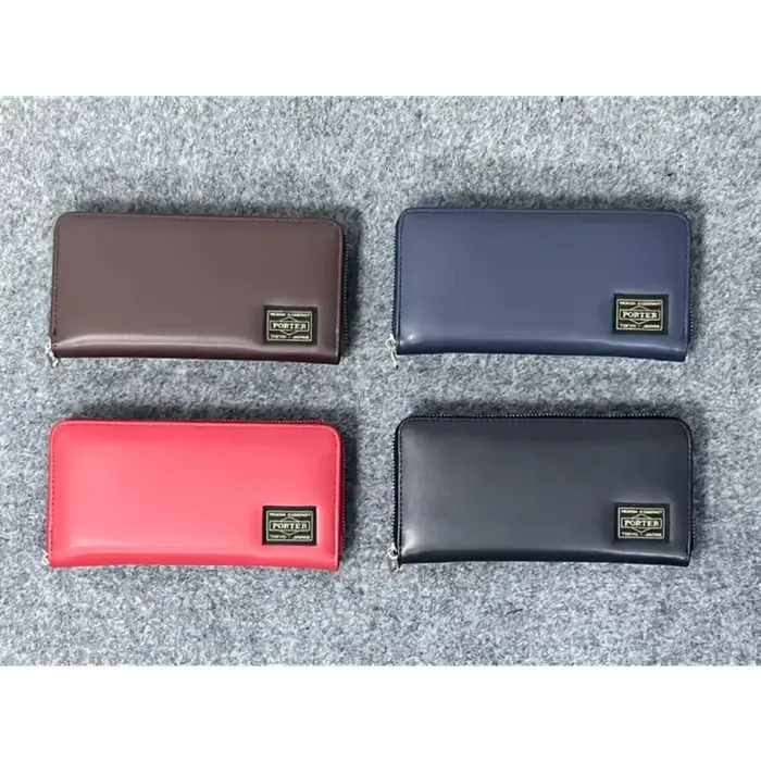 Portefeuille long Porter 2026, cadeau, vente flash, nouveau portefeuille fin en cuir de vachette pou
