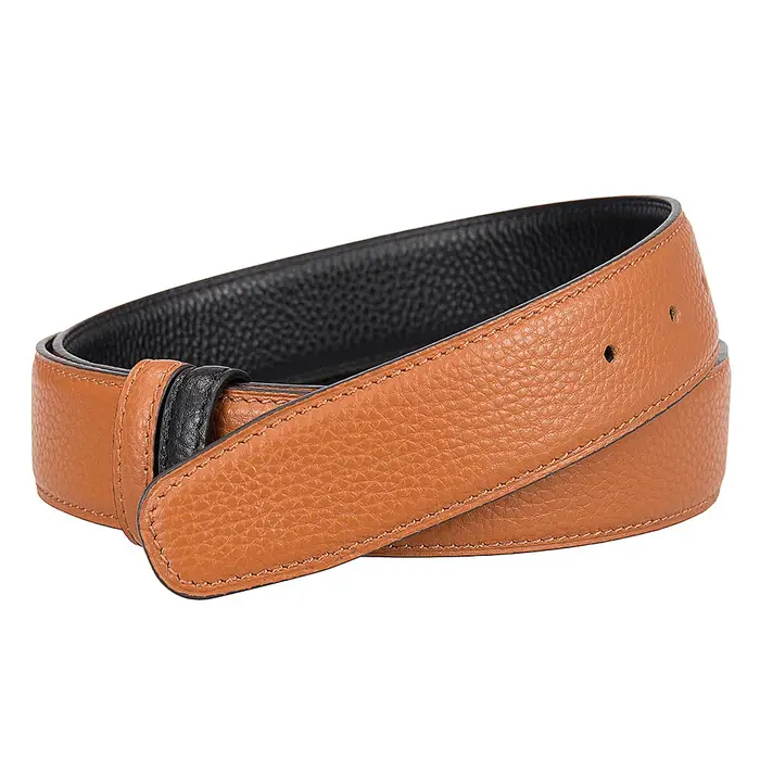 Sangle de ceinture en cuir pleine fleur double face de 3
