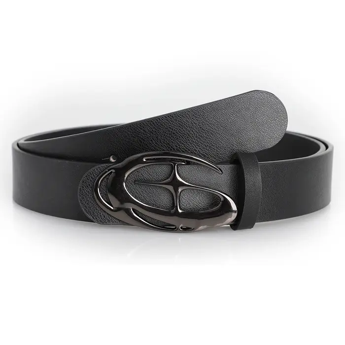 Ceinture Punk à boucle d'aiguille en alliage géométrique pour hommes et femmes, accessoire tendance 