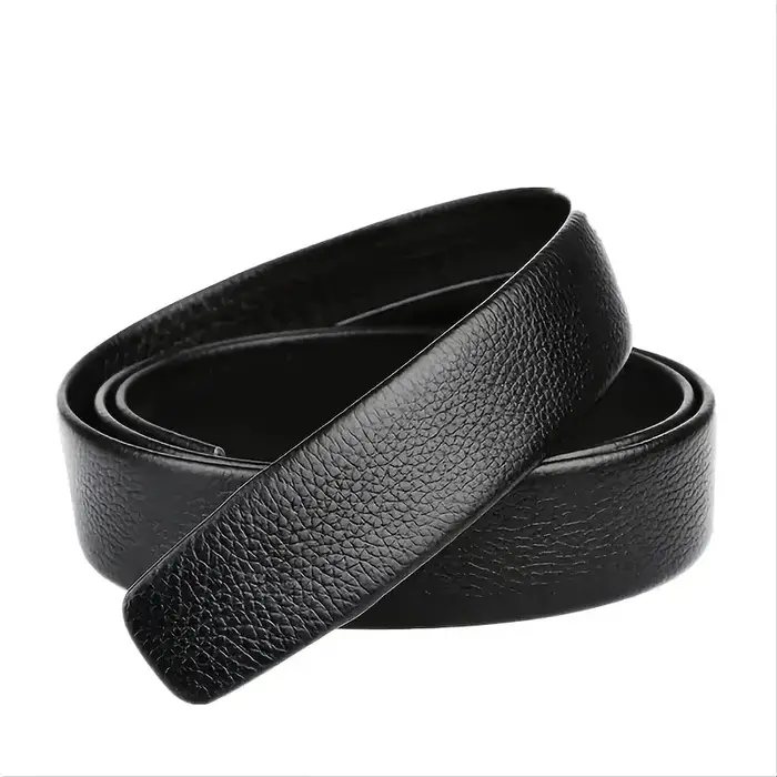 Ceinture pour hommes d'affaires de mode véritable marque de luxe ceinture à boucle en métal ceinture souple en cuir PU de haute qualité avec pantalon Cargo jean
