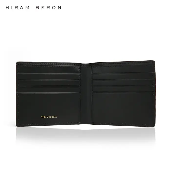 Hiram Beron – portefeuille à deux volets pour hommes, nom personnalisé, Style robe en cuir EPI, produits de luxe, cadeau pour ami, livraison directe