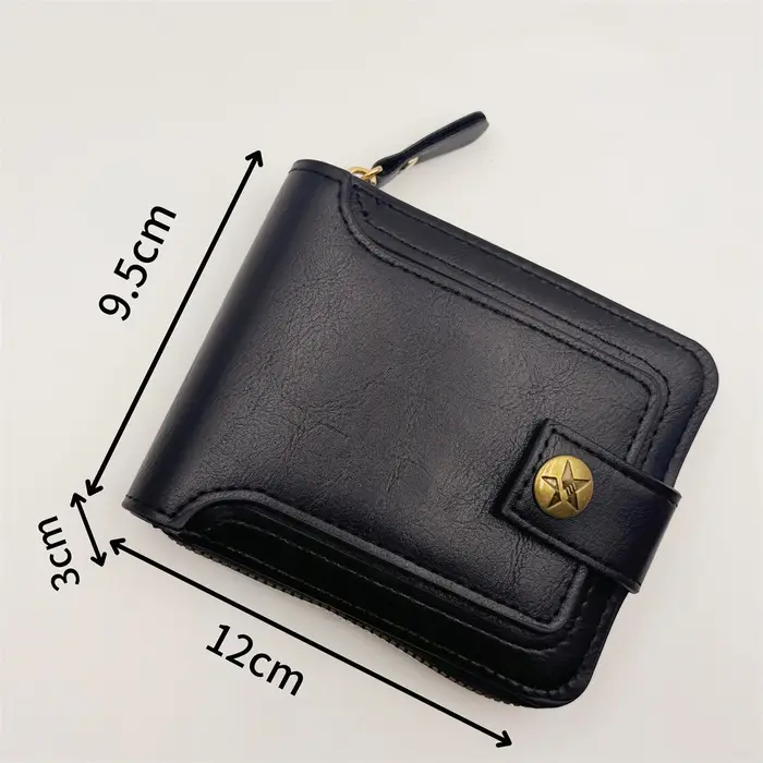 Portefeuille Vintage en cuir PU pour hommes