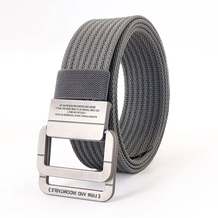 Ceinture de taille à Double anneau en alliage pour hommes