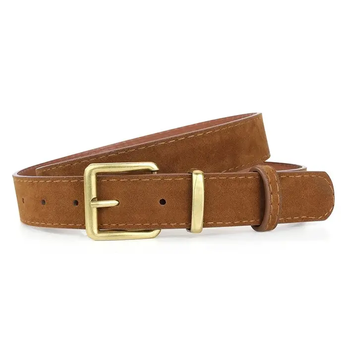 Ceinture de luxe en daim et cuir Pu pour femmes