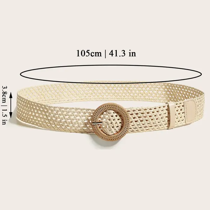 1 ceinture élastique tressée pour femme