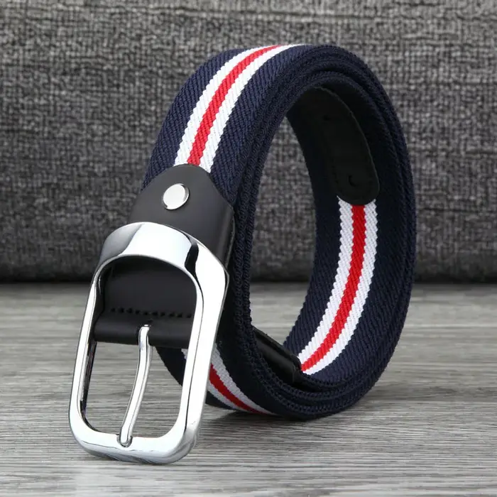 3.5cm hommes tissu toile sangle homme ceinture pour étudiant concepteur
