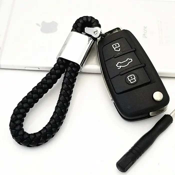 Porte-clés de voiture en cuir