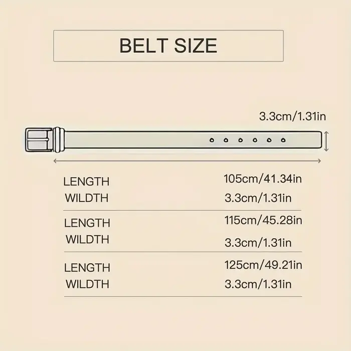 Ceinture habillée pour homme de 3