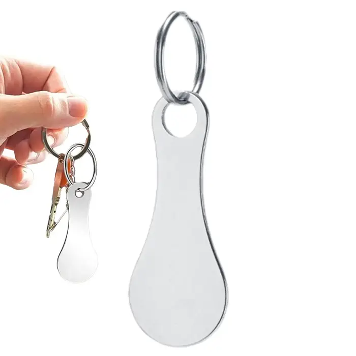 Porte-clés DIY portable en forme de jeton de chariot de courses et porte-monnaie