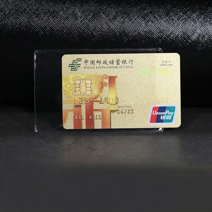 1/5/10 pièces PVC Transparent porte-carte Bus Business Case banque crédit