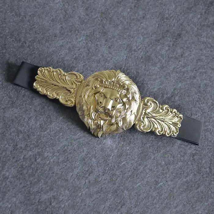 Ceinture tête de Lion doré pour femmes