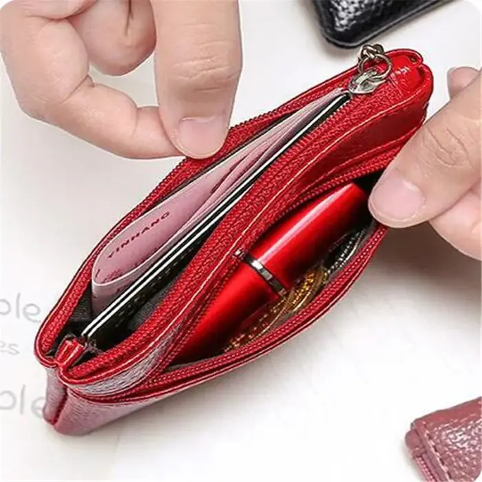 Porte-monnaie en cuir à la mode pour femmes