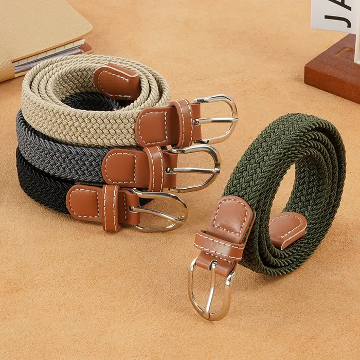 Ceinture élastique tissée pour femme