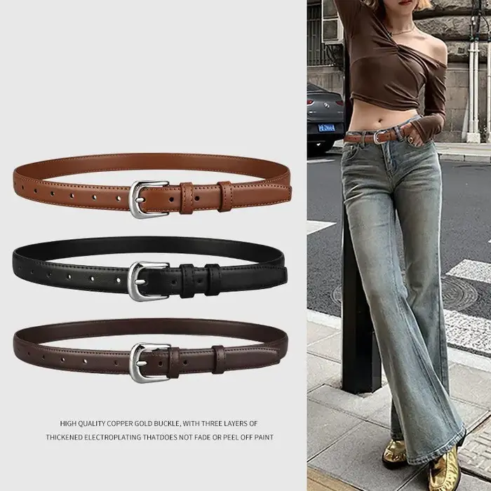 Ceinture femme rétro polyvalente à la mode ceinture été nouveau Style Instagram petite foule taille 