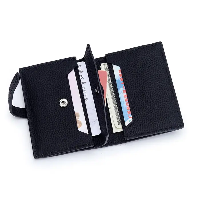 Petit portefeuille en cuir pour femmes