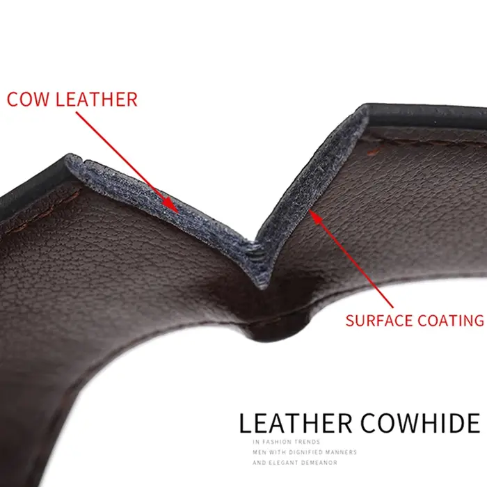 Ceinture en cuir véritable pour homme