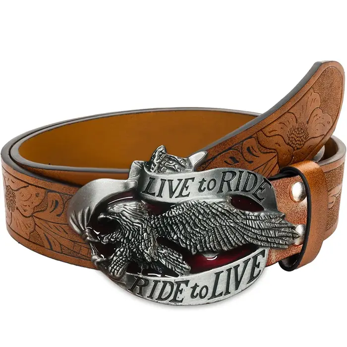 Ceinture en jean pour homme style western