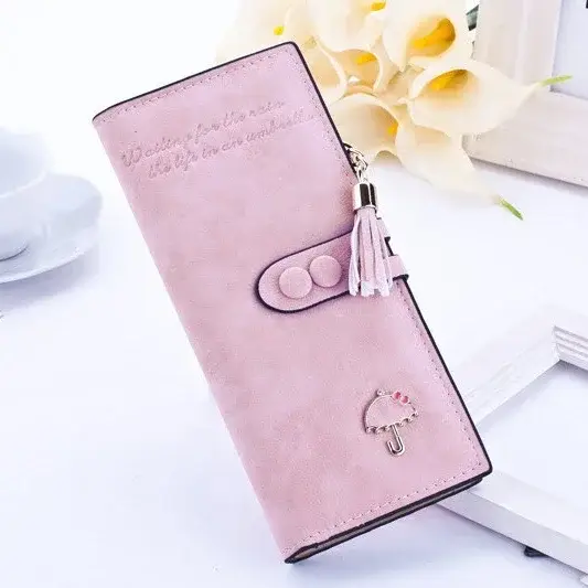 Portefeuilles pour femmes en cuir PU mat