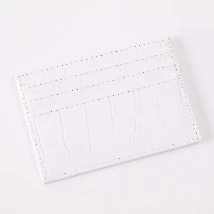Portefeuille porte-cartes motif Crocodile en cuir Pu pour femmes