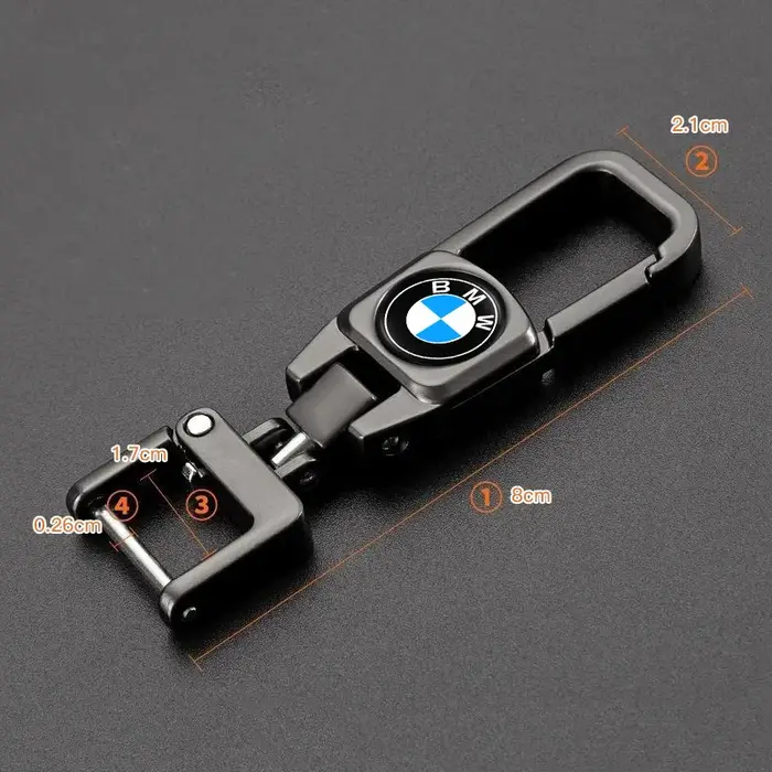 Porte-clés de voiture en métal avec boucle de ceinture et mousqueton pour BMW X1 X2 X3 X5 X4 X6 X7 G30 G20 G32 G11 G12 F40 F30 F20 F10 F34 F07 F44