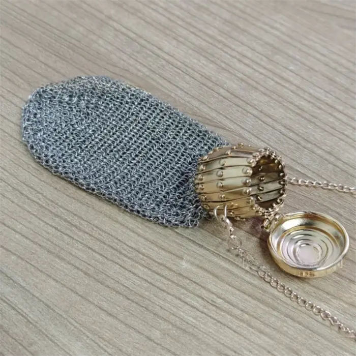 Porte-monnaie en maille avec couvercle torsadé, mini porte-monnaie, petites poudres, haut rétro, sac