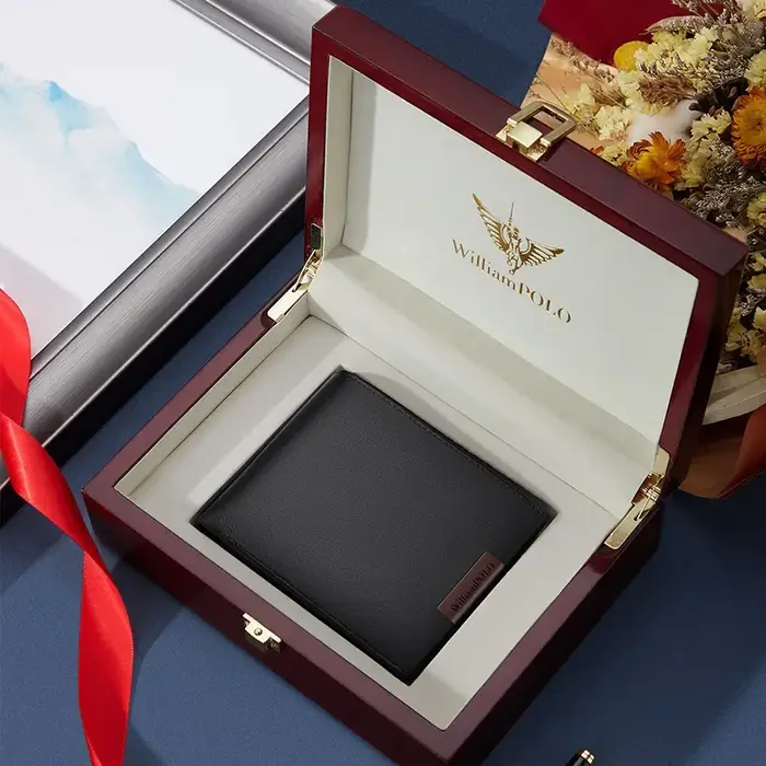 Portefeuille en cuir pour hommes