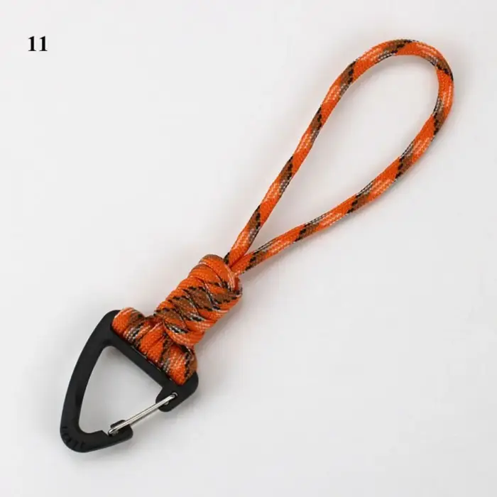 Porte-clés en paracorde de haute qualité et haute résistance, 20 styles, cordon rotatif, boucle, cor