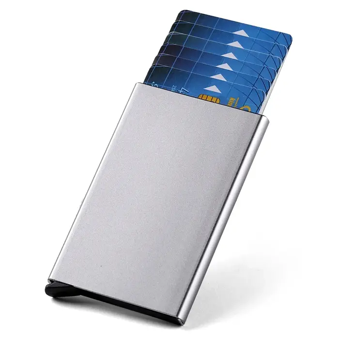 ID crédit porte-carte bancaire portefeuille marque de luxe hommes femmes Anti Rfid blocage protégé magique mince Mini petit argent portefeuilles étui