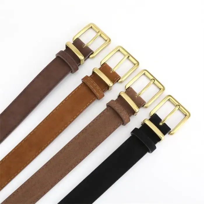 Ceinture en cuir suédé pour femmes