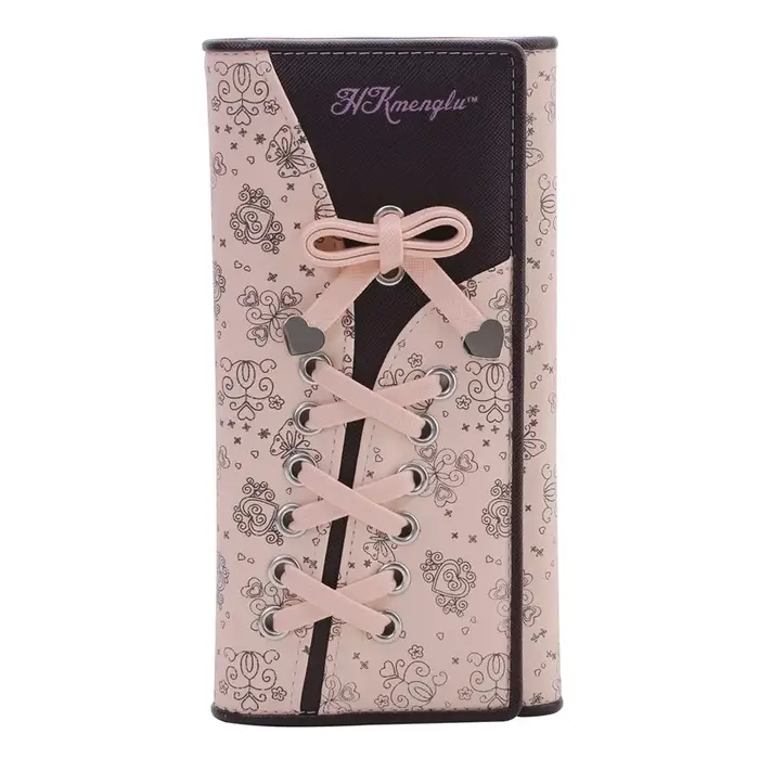 Portefeuille long multifonctionnel en PU pour filles