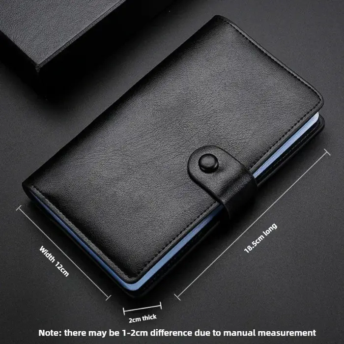 Porte-cartes en cuir de très grande capacité pour hommes