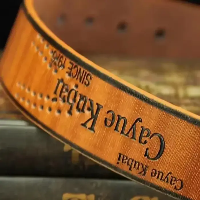 Ceinture de luxe en cuir PU pour hommes