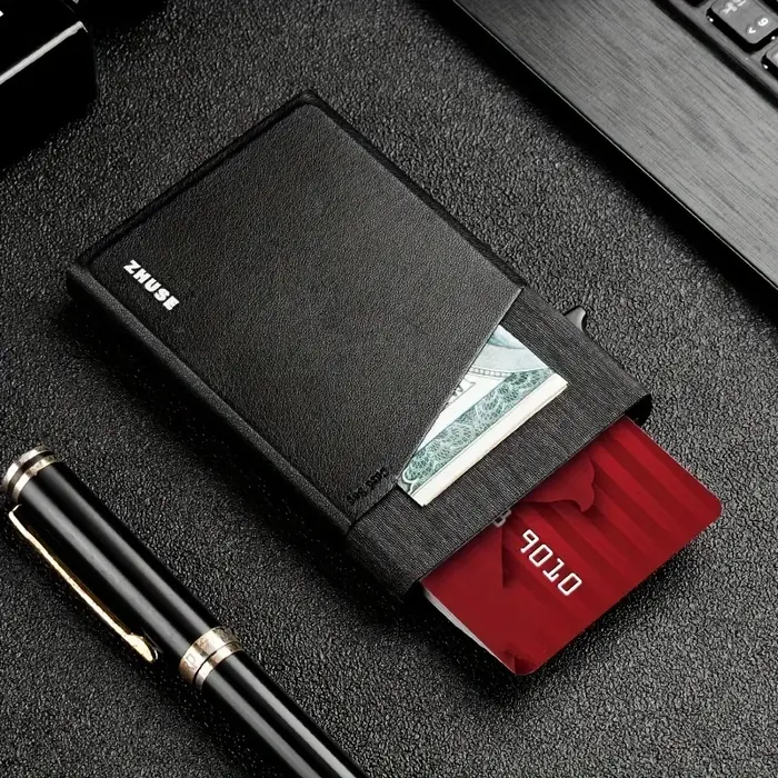 Portefeuille mince pour hommes – Portefeuille minimaliste pour hommes